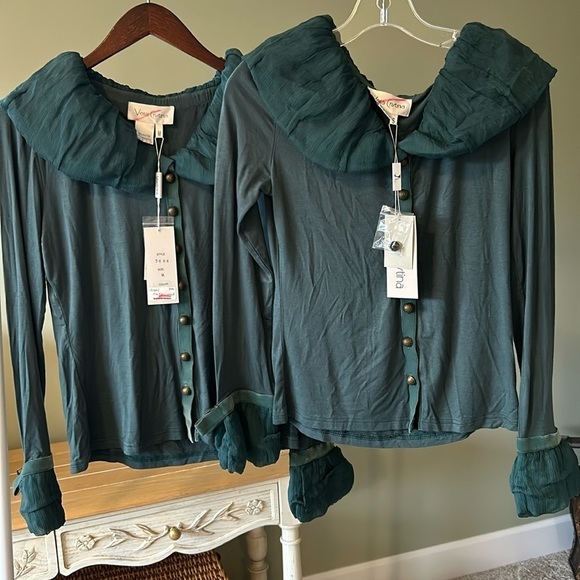 Vera Christina special event fancy top Victorian vibes long sleeve sexy unique - Picture 1 of 17